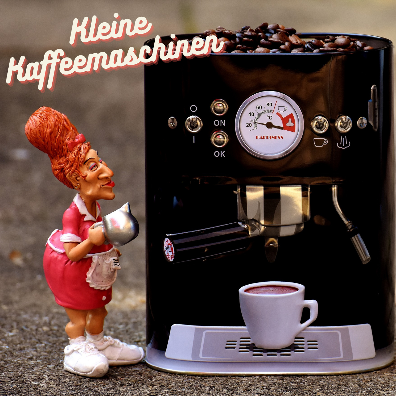 Kleine Kaffeemaschine für Singles